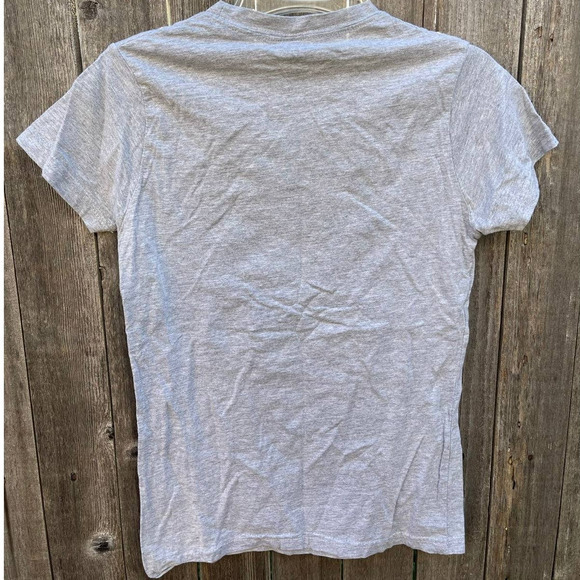 Vintage‎ Tultex Gallows Womens Shirt Medium Girl Portrait Gray Y2k - Picture 4 of 4